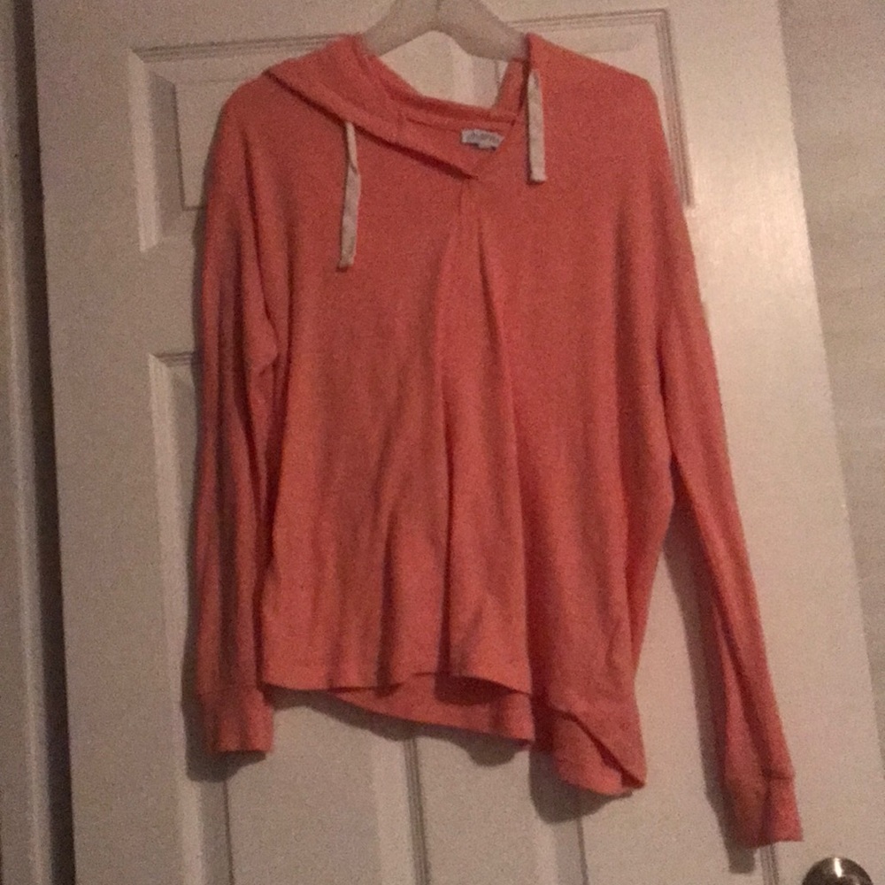 Comfy orange pull over shirt